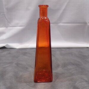 7 inch Ruby Red Glass Vase